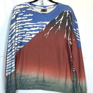 Mr. GuGu & Miss Go long sleeve Mountain Graphic Sweater XXL